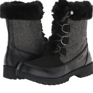 NWT Jambu women’s black Herringbone Northgate waterproof boot size 9.5 M.